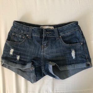 Denim shorts